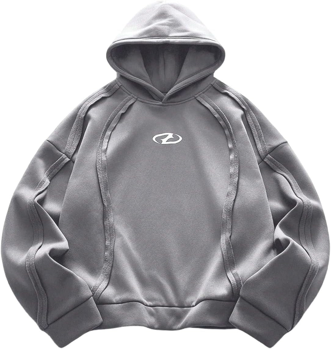 Roseseek Men'S Hoodies Long Sleeve Graphic Sweatshirts Hooded Neck Pullover Tops Fall Streetwear
