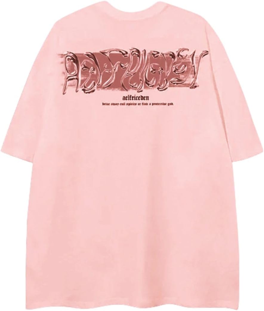Aelfric Eden Metalic Graphic Tees Men Y2K Oversized T Shirts Women Vintage Tees Unisex Summer Tops