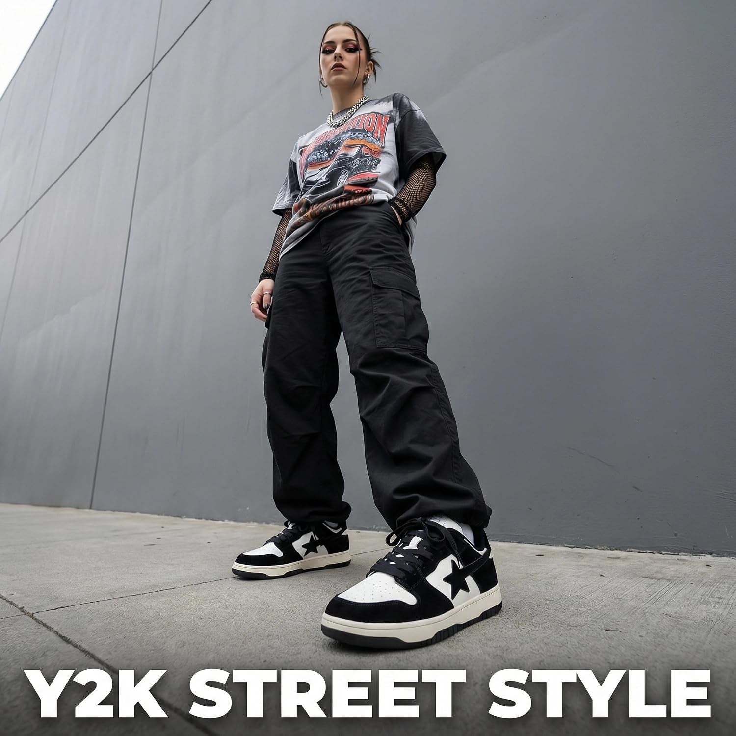 Canvas Y2K Vintage Star Pattern Lace up Sneakers Lightweight Fashion Non Slip Casual Shoes for Teens Outdoor School Streetwear Best Friend Look Pink Outfit