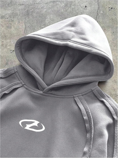 Roseseek Men'S Hoodies Long Sleeve Graphic Sweatshirts Hooded Neck Pullover Tops Fall Streetwear